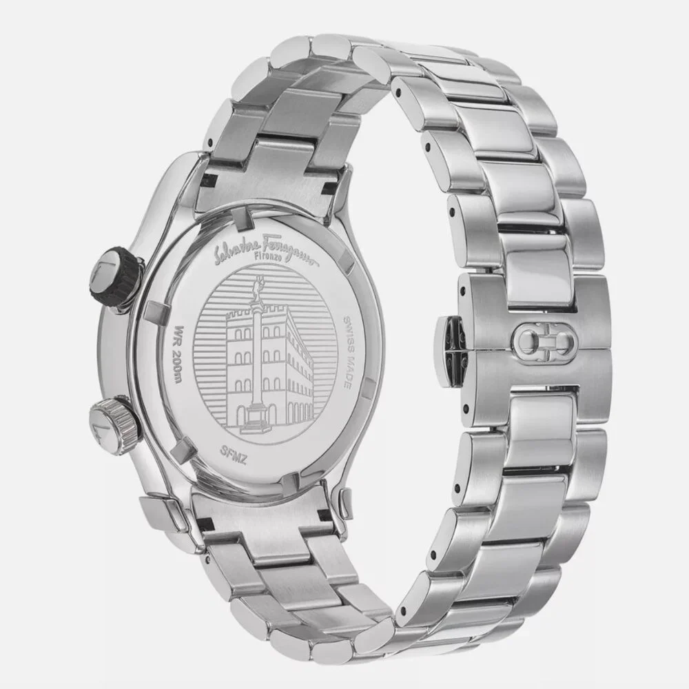 Ferragamo Mens 44mm Bracelet Fashion Watch